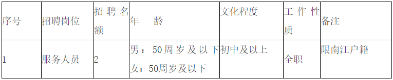 2023四川巴中市南江县殡仪管理所招聘2名劳务人员公告