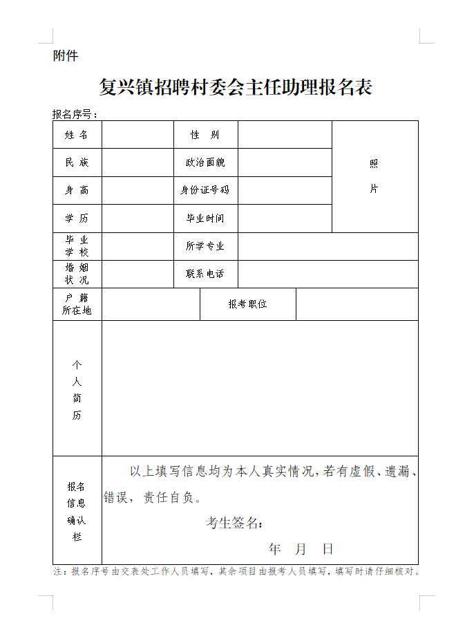 2023贵州湄潭县复兴镇人民政府关于村委会主任助理招聘简章