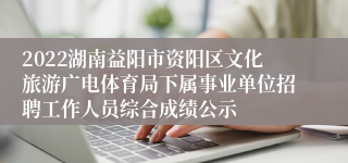 2022湖南益阳市资阳区文化旅游广电体育局下属事业单位招聘工作人员综合成绩公示