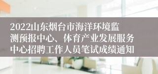 2022山东烟台市海洋环境监测预报中心、体育产业发展服务中心招聘工作人员笔试成绩通知