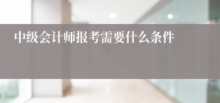 中级会计师报考需要什么条件