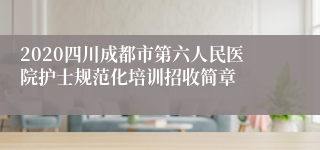 2020四川成都市第六人民医院护士规范化培训招收简章