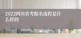 2022四川省考报名流程是什么样的