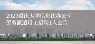 2023重庆大学信息化办公室劳务派遣员工招聘1人公告