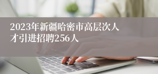 2023年新疆哈密市高层次人才引进招聘256人