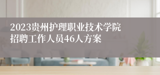 2023贵州护理职业技术学院招聘工作人员46人方案