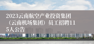 2023云南航空产业投资集团（云南机场集团）员工招聘115人公告