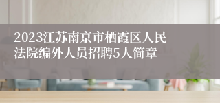 2023江苏南京市栖霞区人民法院编外人员招聘5人简章