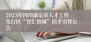 2023年四川康定市人才工作先行区“智汇情城”招才引智公告
