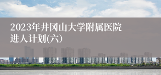 2023年井冈山大学附属医院进人计划(六）