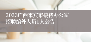 2023广西来宾市接待办公室招聘编外人员1人公告