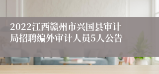 2022江西赣州市兴国县审计局招聘编外审计人员5人公告