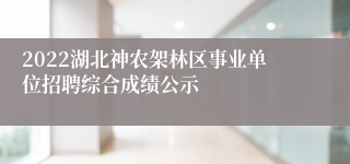 2022湖北神农架林区事业单位招聘综合成绩公示