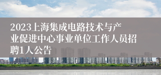 2023上海集成电路技术与产业促进中心事业单位工作人员招聘1人公告