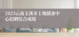 2023云南玉溪市土地储备中心招聘综合成绩
