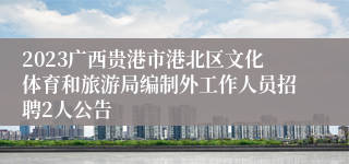 2023广西贵港市港北区文化体育和旅游局编制外工作人员招聘2人公告