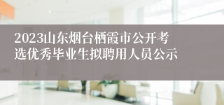 2023山东烟台栖霞市公开考选优秀毕业生拟聘用人员公示