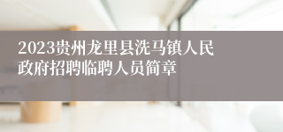 2023贵州龙里县洗马镇人民政府招聘临聘人员简章