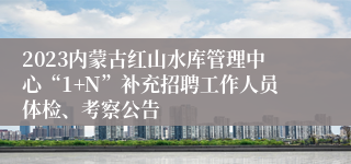 2023内蒙古红山水库管理中心“1+N”补充招聘工作人员体检、考察公告