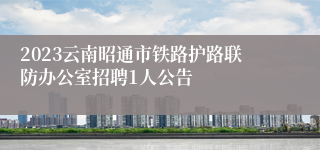 2023云南昭通市铁路护路联防办公室招聘1人公告