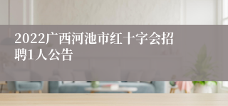 2022广西河池市红十字会招聘1人公告