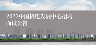 2023中国核电发展中心招聘面试公告