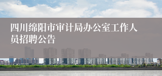 四川绵阳市审计局办公室工作人员招聘公告