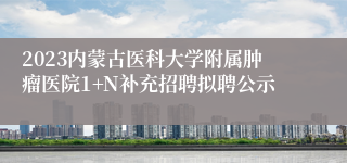 2023内蒙古医科大学附属肿瘤医院1+N补充招聘拟聘公示