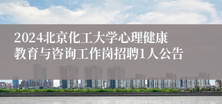 2024北京化工大学心理健康教育与咨询工作岗招聘1人公告