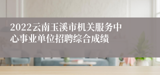 2022云南玉溪市机关服务中心事业单位招聘综合成绩
