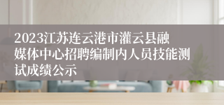 2023江苏连云港市灌云县融媒体中心招聘编制内人员技能测试成绩公示
