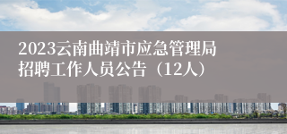 2023云南曲靖市应急管理局招聘工作人员公告（12人）