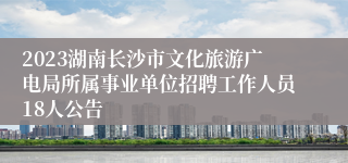 2023湖南长沙市文化旅游广电局所属事业单位招聘工作人员18人公告