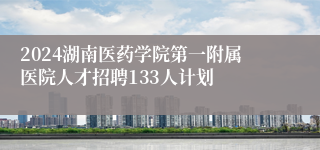 2024湖南医药学院第一附属医院人才招聘133人计划