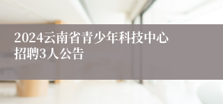 2024云南省青少年科技中心招聘3人公告