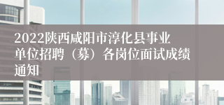 2022陕西咸阳市淳化县事业单位招聘（募）各岗位面试成绩通知