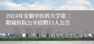 2024年安徽中医药大学第二附属医院公开招聘11人公告