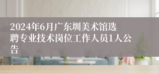 2024年6月广东圳美术馆选聘专业技术岗位工作人员1人公告