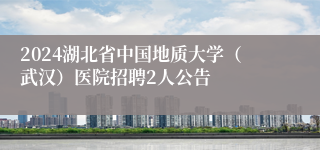 2024湖北省中国地质大学（武汉）医院招聘2人公告