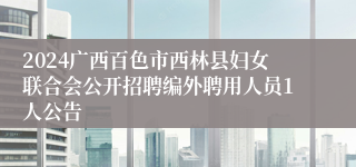 2024广西百色市西林县妇女联合会公开招聘编外聘用人员1人公告