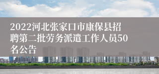 2022河北张家口市康保县招聘第二批劳务派遣工作人员50名公告