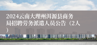 2024云南大理州洱源县商务局招聘劳务派遣人员公告（2人）