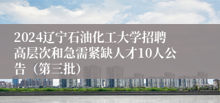 2024辽宁石油化工大学招聘高层次和急需紧缺人才10人公告（第三批）