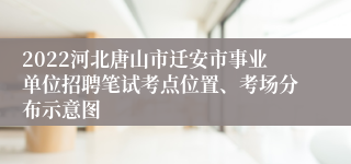 2022河北唐山市迁安市事业单位招聘笔试考点位置、考场分布示意图