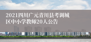 2021四川广元青川县考调城区中小学教师20人公告