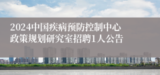 2024中国疾病预防控制中心政策规划研究室招聘1人公告