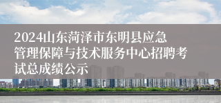 2024山东菏泽市东明县应急管理保障与技术服务中心招聘考试总成绩公示