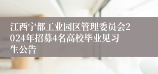 江西宁都工业园区管理委员会2024年招募4名高校毕业见习生公告