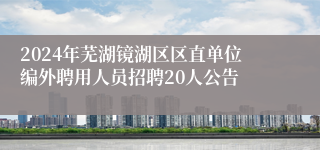 2024年芜湖镜湖区区直单位编外聘用人员招聘20人公告