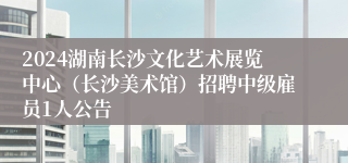 2024湖南长沙文化艺术展览中心（长沙美术馆）招聘中级雇员1人公告